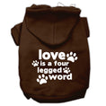 Load image into Gallery viewer, Pet Dog & Cat Hoodie Screen Printed, "Love Is A Four Legged Word"
