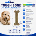 Load image into Gallery viewer, Tough Bone Nylon Chew Bone by SodaPup, ultra-durable dog toy for aggressive chewers, featuring a bone shape and durability sc
