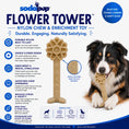 Load image into Gallery viewer, Flower Tower Nylon Chew Toy for Aggressive Chewers - USA Made Enrichment Toy
