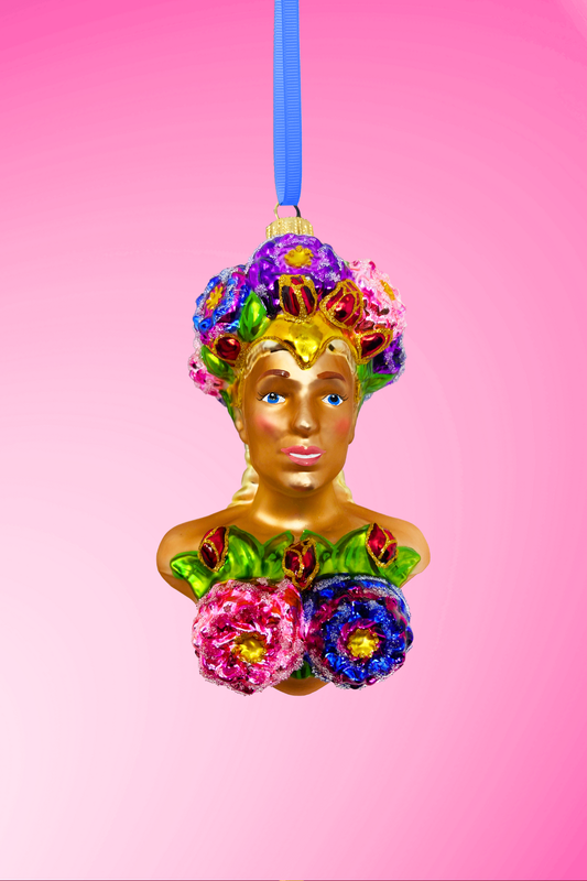 Spring Beauty (Eden) Polish Glass Ornament - Southlake Paws
