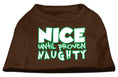Load image into Gallery viewer, Christmas Pet Dog & Cat Shirt Screen Printed, "Nice Until Proven Naughty"
