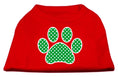Load image into Gallery viewer, Pet Shirt "Swiss Dot Green Paw"
