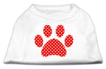 Load image into Gallery viewer, Pet Shirt "Swiss Dots Red Paw"
