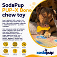 Load image into Gallery viewer, PUP-X Rubber Bone Dog Toy - Durable, Floats, Chew Toy for Large Dogs | USA
