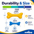 Load image into Gallery viewer, PUP-X Rubber Bone Dog Toy - Durable, Floats, Chew Toy for Large Dogs | USA
