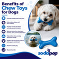 Load image into Gallery viewer, PUP-X Rubber Bone Dog Toy - Durable, Floats, Chew Toy for Large Dogs | USA
