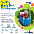 Load image into Gallery viewer, Honey Pot Dog eCup Treat Dispenser | Durable PUP-X Rubber Enrichment Toy | USA Made
