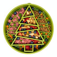 Load image into Gallery viewer, Southlake Paws Pine Tree Christmas eBowl, a deep slow feeder dog bowl with a festive pine tree design for enrichment.
