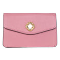 Load image into Gallery viewer, Soft Pink Leather Clutch With Custom Swarovski Stone
