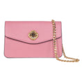 Load image into Gallery viewer, Soft Pink Leather Clutch With Custom Swarovski Stone

