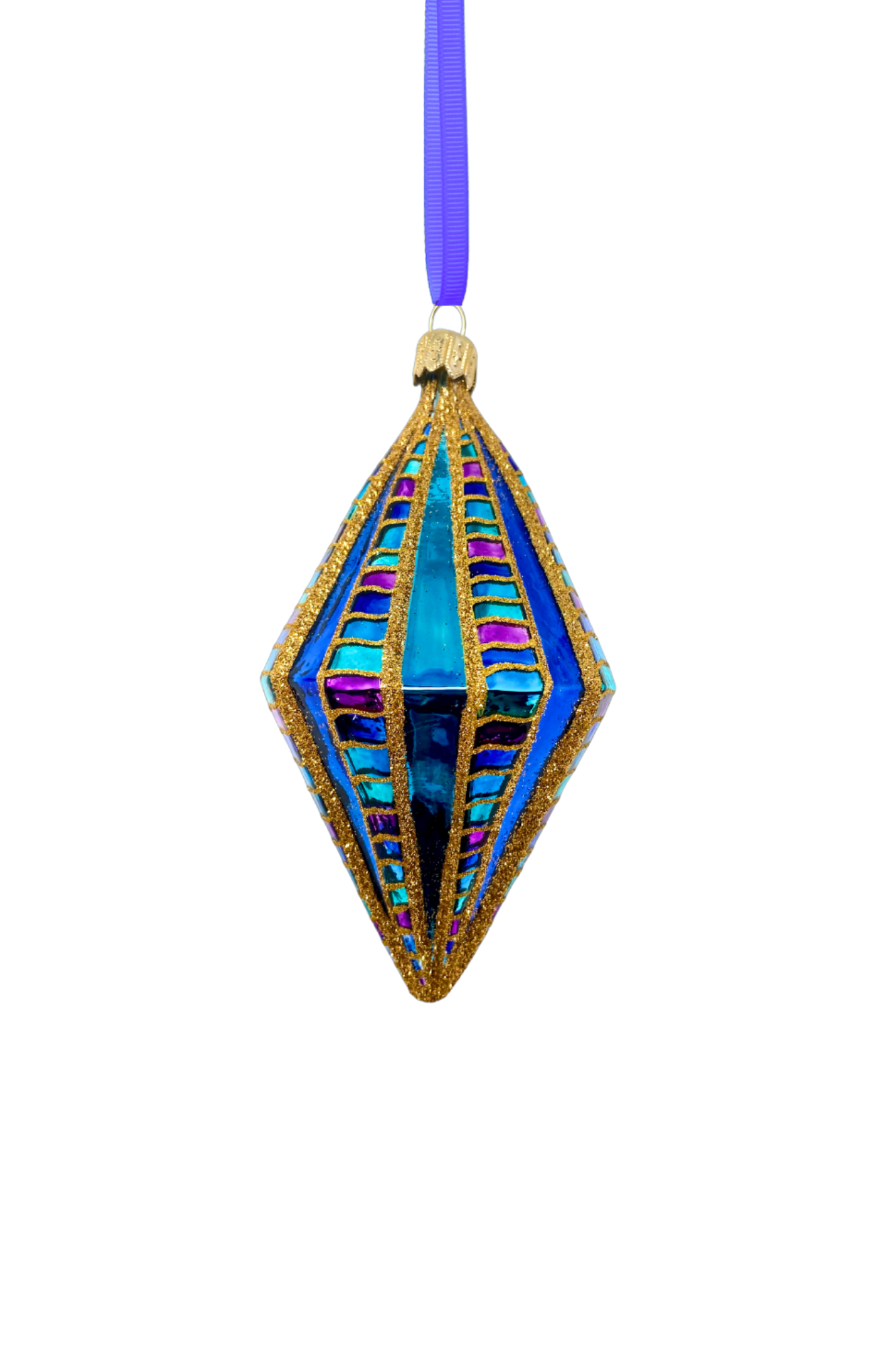 Stardust Diamond Glass Ornament - Southlake Paws