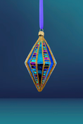 Load image into Gallery viewer, Stardust Diamond Glass Ornament - Southlake Paws
