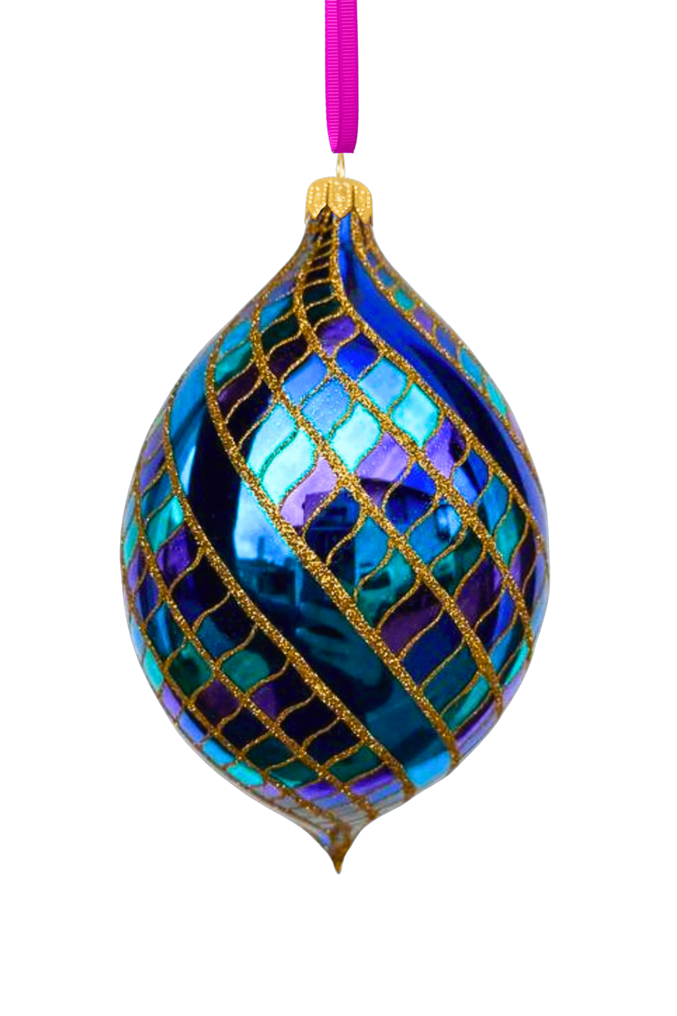 Stardust Spinner Glass Ornament - Southlake Paws