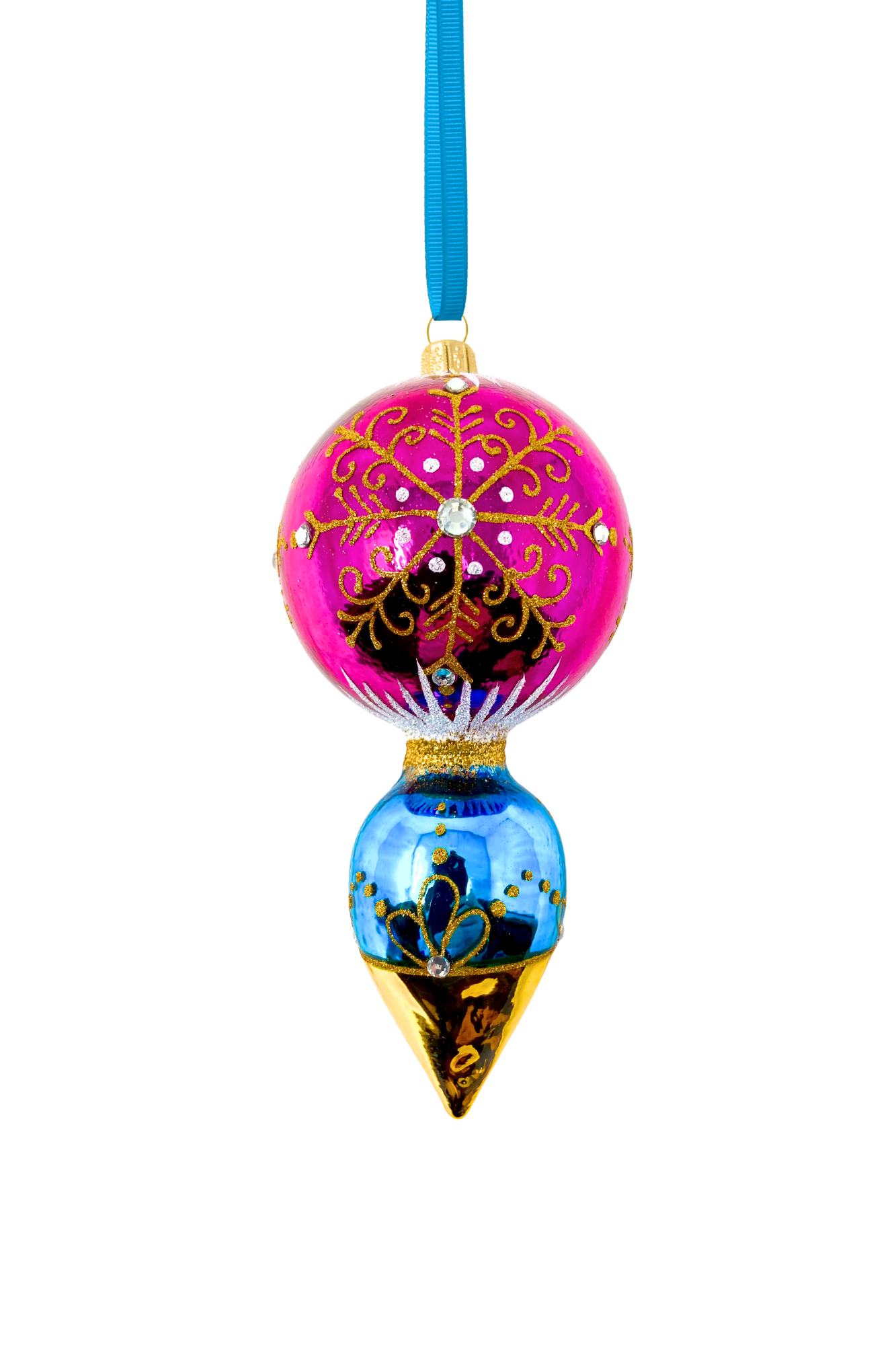 Starlet Demure Polish Glass Ornament - Southlake Paws