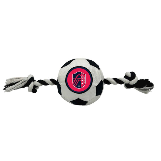 St. Louis City SC Soccer Ball Rope Toy