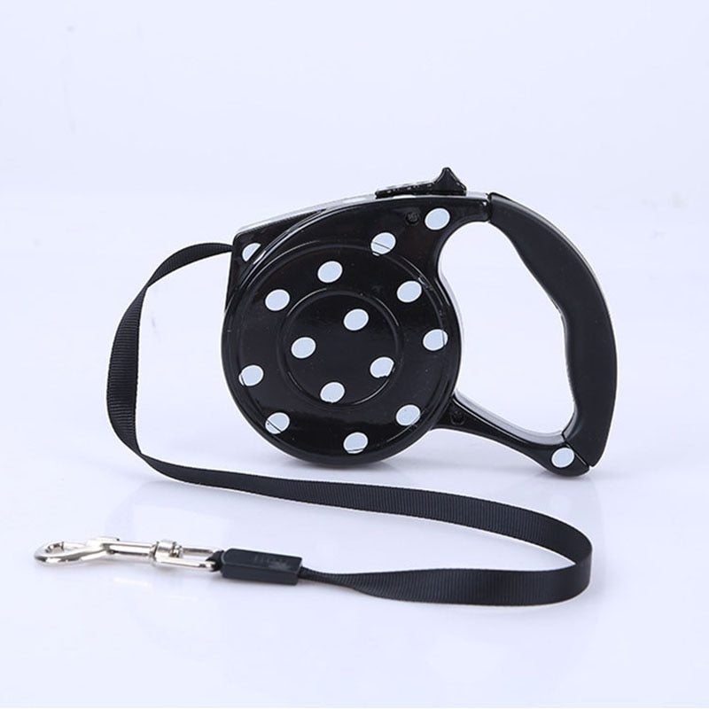 Polka Dot Retractable Dog Leash - Southlake Paws