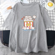 Cute Popcorn Bears T-Shirt 