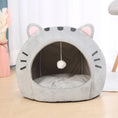 Load image into Gallery viewer, Cute Cat Shaped Cat Bed 
