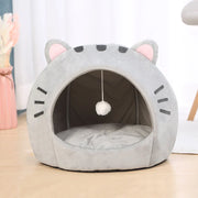 Cute Cat Shaped Cat Bed 