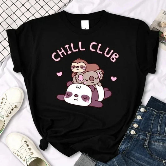 Kawaii "Chill Club" T-Shirt 