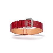 Saffiano Dog Collar Red
