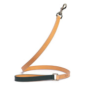 Saffiano Dog Leash Green