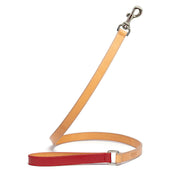 Saffiano Dog Leash Red