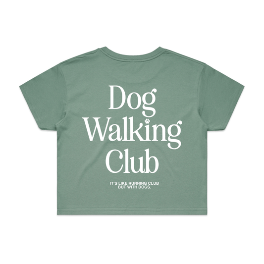 Dog Walking Club Crop Top | Gift for Dog Lovers & Pup Owners