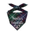 Load image into Gallery viewer, Santa's Favorite Green Plaid Bandana
