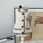 Chic Chanel-Inspired Tweed Hat & Dog Dress