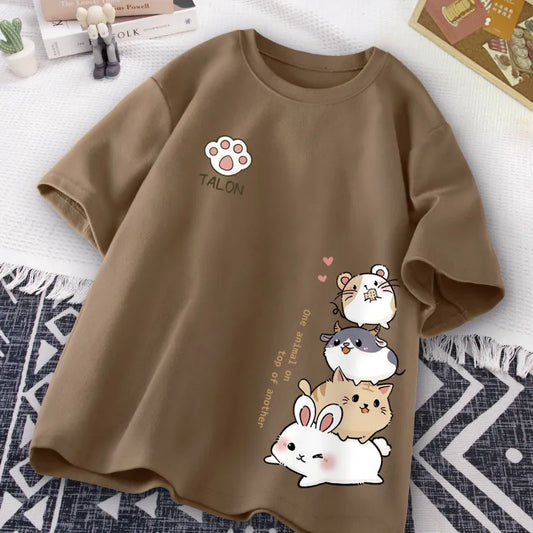Cute Animal Stack T-Shirt 