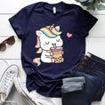 Load image into Gallery viewer, Boba Tea Unicorn T-Shirt 
