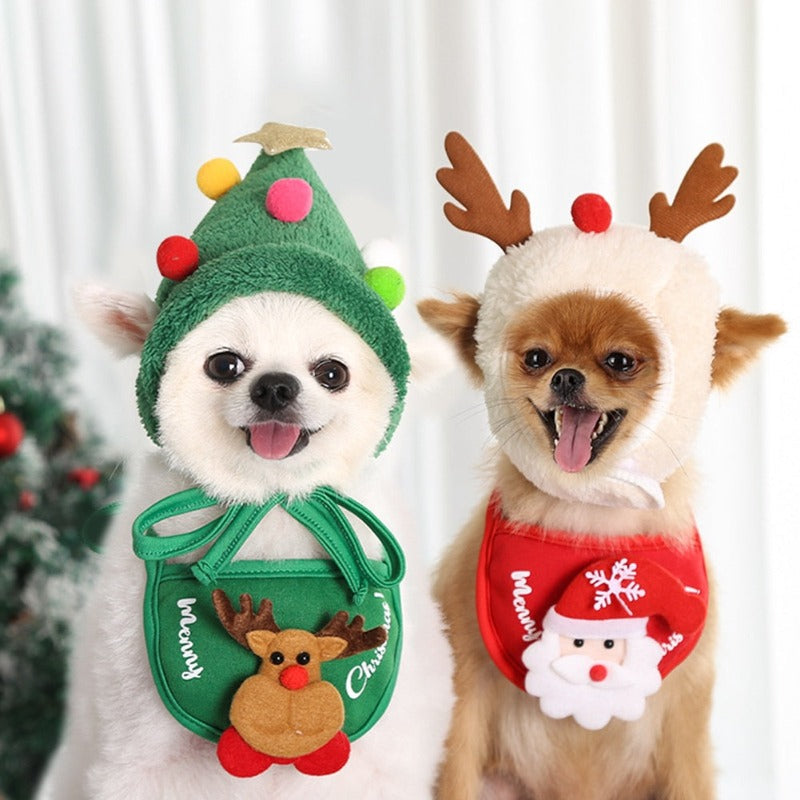 Christmas Dog Hats and Bibs - Southlake Paws
