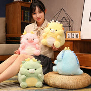 Chubby Pastel Dragon Plushies 