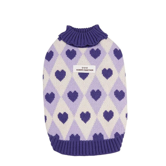 Diamond Heart Dog Sweater - Southlake Paws