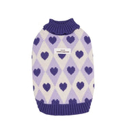 Diamond Heart Dog Sweater