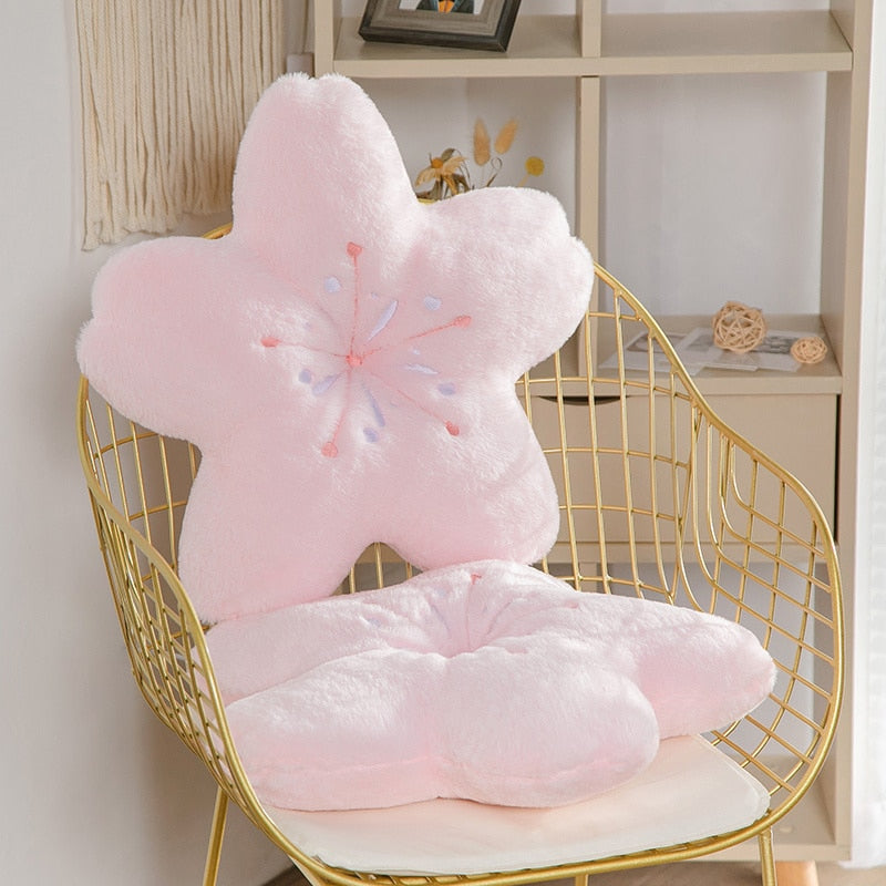 Cherry Blossom Plushie Pillow 