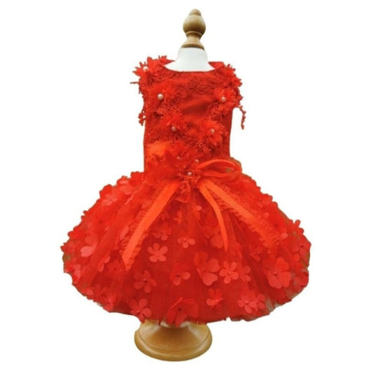 Designer Handmade "Scarlett" Dog Party Dress - Southlake Paws