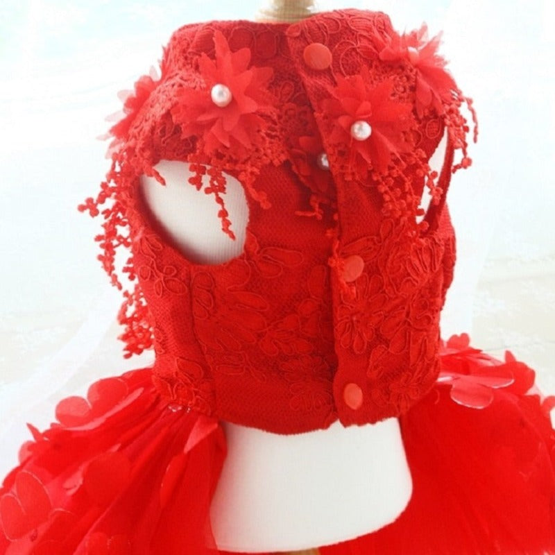 Designer Handmade "Scarlett" Dog Party Dress - Southlake Paws