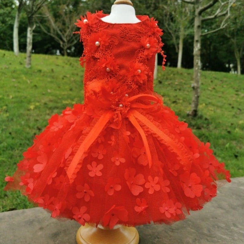 Designer Handmade "Scarlett" Dog Party Dress - Southlake Paws