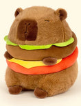 Load image into Gallery viewer, Capybara Hamburger Plushie 
