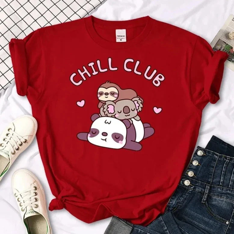 Kawaii "Chill Club" T-Shirt 