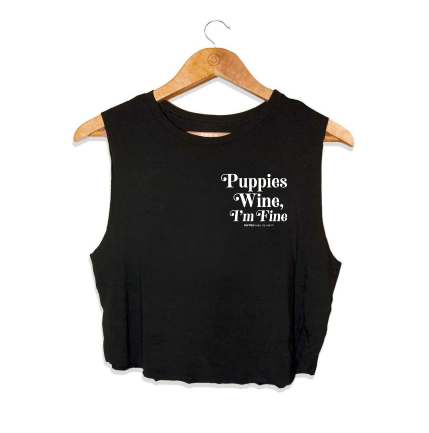 Puppies & Wine 2.0 | Crop Top