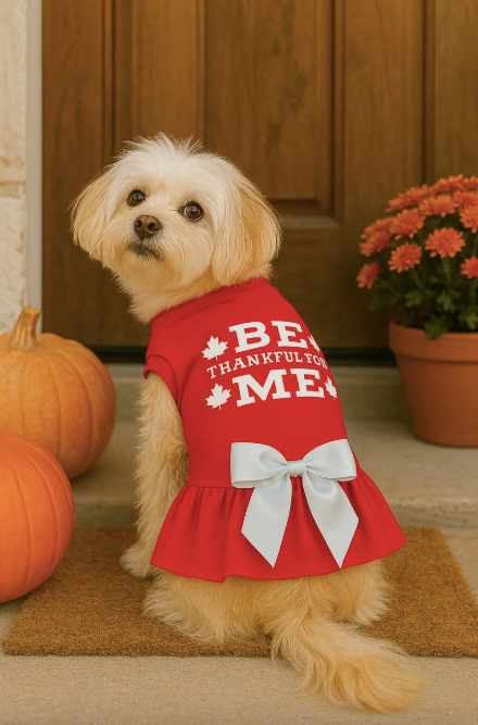 Be Thankful for Me Harvest Ruffle Dress