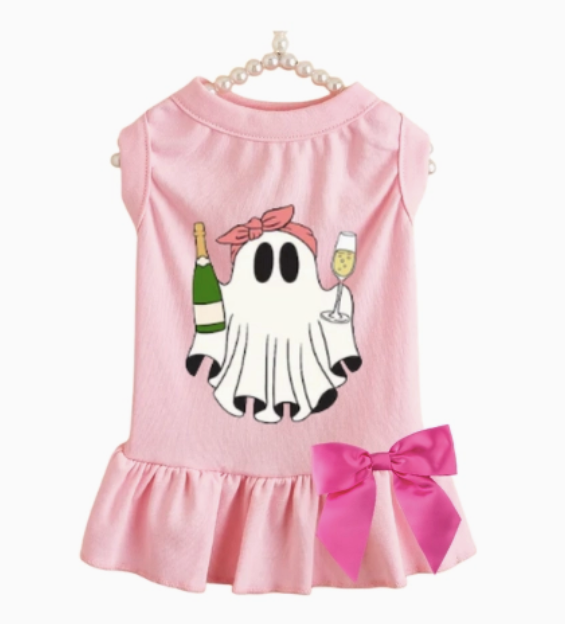 Champagne Boo Bash Ruffle Dress - image 2