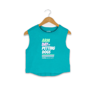 Arm Day Crop Top | Gift for Dog Lovers & Dog Moms