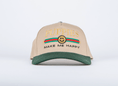 Load image into Gallery viewer, Pup Lux | 5 Panel Hat | Dark Green & Khaki
