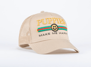 Pup Lux Custom Dog Snapback Hat | Gift for Dog Lovers | Tan Trucker