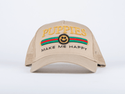 Pup Lux Custom Dog Snapback Hat | Gift for Dog Lovers | Tan Trucker