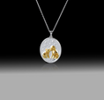 Load image into Gallery viewer, Paws of Love Pendant- 925 Sterling Silver
